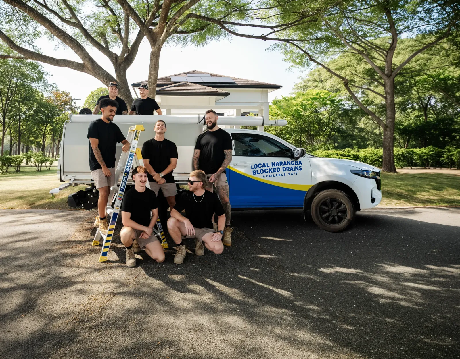 Local Narangba Blocked Drains team and ute